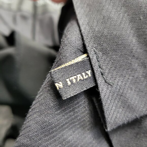 Corneliani Mens Dress Pants 38 X 30 Elite Slim Wool Extra Fine Black Italy Made - Picture 7 of 16